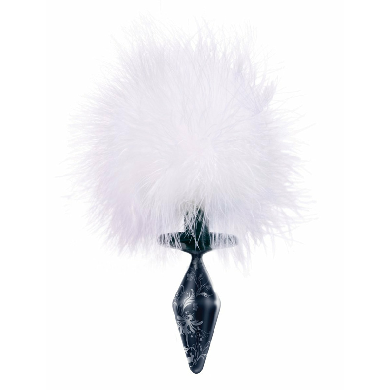 Fashionistas Black Glass Bunny Tail Large Fashionistas Black Glass Bunny Tail Large
